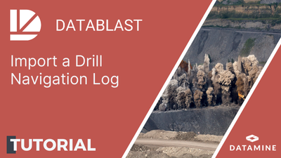 Video example of how to import a drill navigation log